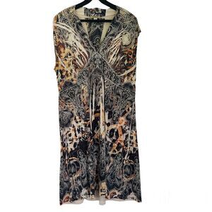 Live and Let Live Empire Waist Boho Stretchy Dress Size 1X